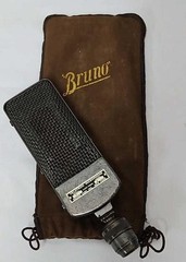 Ultra Rare 1930/1940s BRUNO LABS Velocity Ribbon Microphone Great Cond. Vintage