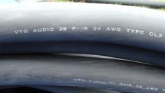 Multicore Audio Snake Cable VTG28 Chan 24AWG Wire CL2 (UL) FT4 – 10Ft