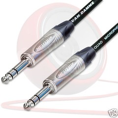 Neutrik Stereo / Balanced ¼“ TRS Jack Lead. Van Damme STARQUAD Cable. 10m 6m 3m