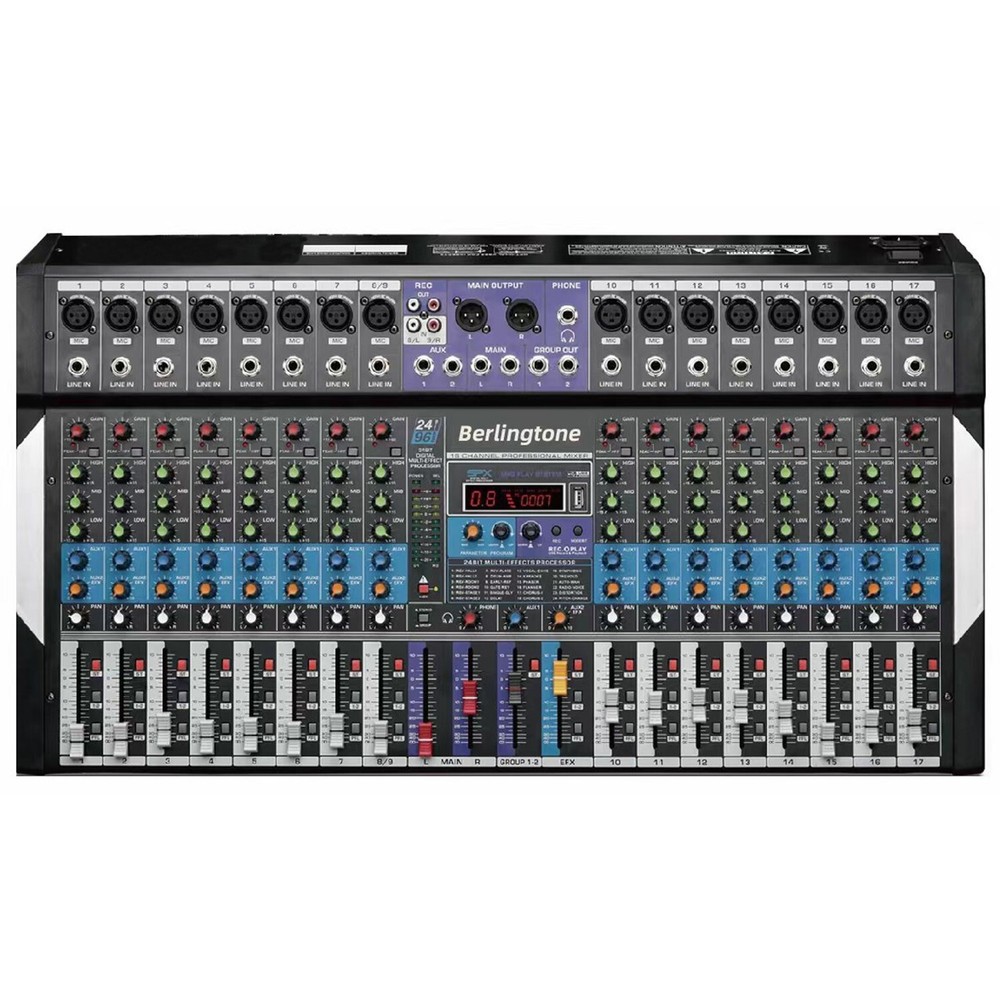 Berlingtone BR-16MX- 16 Channel Professional Bluetooth Studio Audio Mixer
