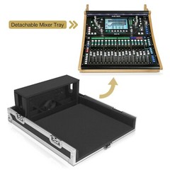 Sound Town ATA Plywood Mixer Cas w/ Doghouse for SQ5 Mixer Console (STRC-SQ5DH)