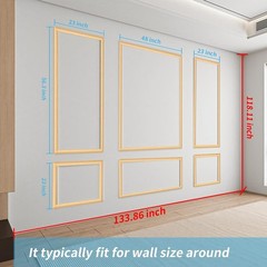 Elegant Oak Pre-Cut Wainscoting Panel Set – Quick Install for Stunning Interiors