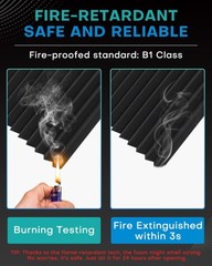 48 Pack Sound Proof Foam Panels for Walls with Self Adhesive, 12x12x1 Acousti…