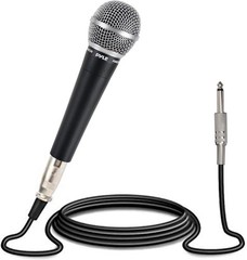Pyle Professional Moving Coil Dynamic Handheld Microphone + 15′ Cable PDMIC58