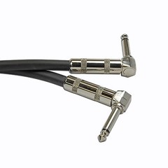 2 PACK 10ft PLOYNK right angle to 1/4 stage monitor PA DJ 12 gauge speaker cable