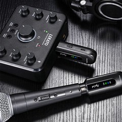 2.4GHz Wireless XLR Transmitter Receiver for Dynamic Mic 48V Condenser Mic Mixer