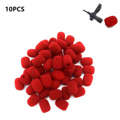 10Pcs 6Mm Mini Headset Microphone Cover Sponge Foam Windscreen Replacement Laval