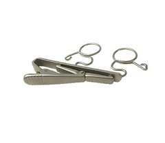 Sony SAD-W55S Double Silver Lavalier Tie Clip – New Old Stock, Free Shipping
