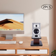 Pair Desktop Speaker Stand Studio Monitor Mount 6″ High Tabletop 15kg Load