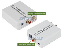 Digital Audio Converter Optical Coax SPDIF Audio In ▲ Stereo L/R3.5mm AUX Out