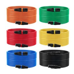 Uimoso 20 ft XLR Cable 6-Pack Balanced 3-Pin Male to Female Microphone Cord