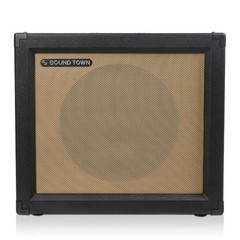 Sound Town 1 x 12″ 65W Open-back Guitar Speaker Cabinet, Black (GUC112OBBK)