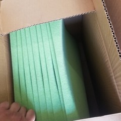 NEW 9x Green Acoustic PET Tiles 19.65″x19.65″ Dune 24.21 Total SQ FT $850 RETAIL