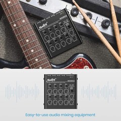 Professional 8 Channel Line Mixer with Ultra Low Noise – Ideal for Small Venues