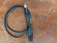 Mogami Gold XRL Male to RCA Male 6Ft