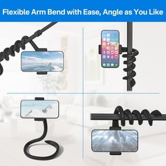 Universal Mic Stand Holder for Microphone Stand Fits Most 3.5″ – 7.5″ Smartph…