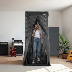 6.56 ft Portable Vocal Booth Recording Booth with Travel Bag for Voiceovers