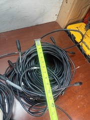 Lot of Pro Audio Cables Equipment Live Sound Stage Production Play