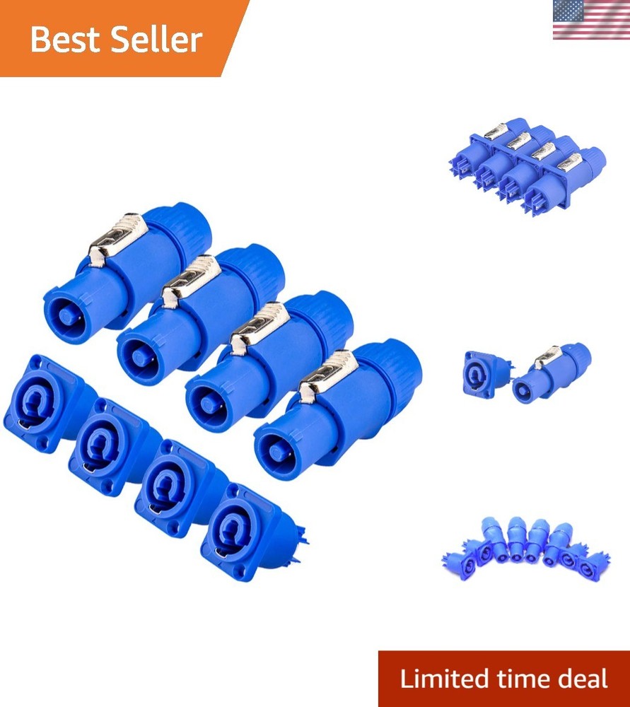 Powercon Connectors, Compatible with Neutrik Nac3mpa Powercon Adapter in Conn…