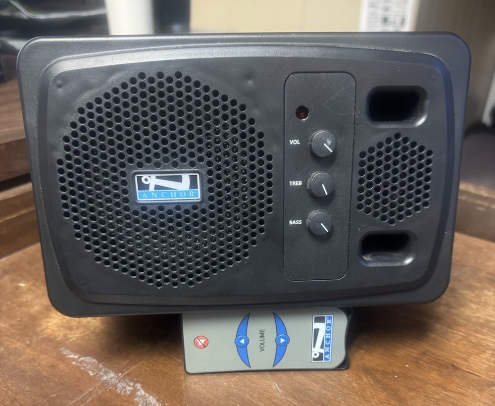 Anchor AN-130 Wired Audio Speaker PA System Black + Plug In 50 Watts w/ Remote