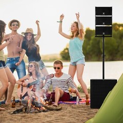 PRORECK Club 8000 DJ Powered PA Speaker System 18“ 8000W Peak Stereo Subwoofor