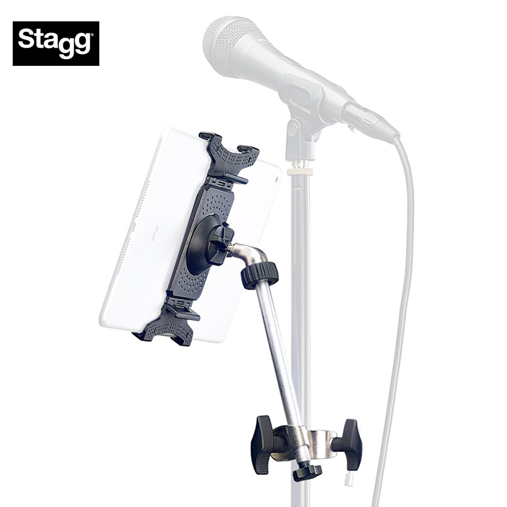 Stagg Look Smart phone/tablet holder w clamp & arm For Attaching to Drum or Mic