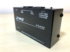 PYLE PS430 Compact 1 Channel 48V Phantom Power Supply for Condenser Microphone