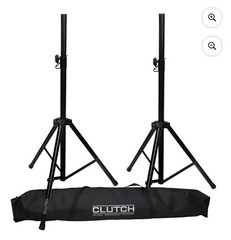 Clutch CL-STPACK Heavy Duty Professional Tripod PA Speaker Stands w/ Carry Case