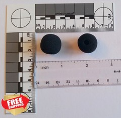 Compete Audio CA515 Round Ball Lapel Mic Windscreens 6-Pack