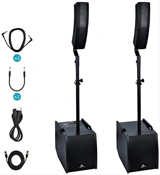 PRORECK CLUB 3200 12-inch 4000W DJ Speakers with Subwoofer, Line Array Speakers