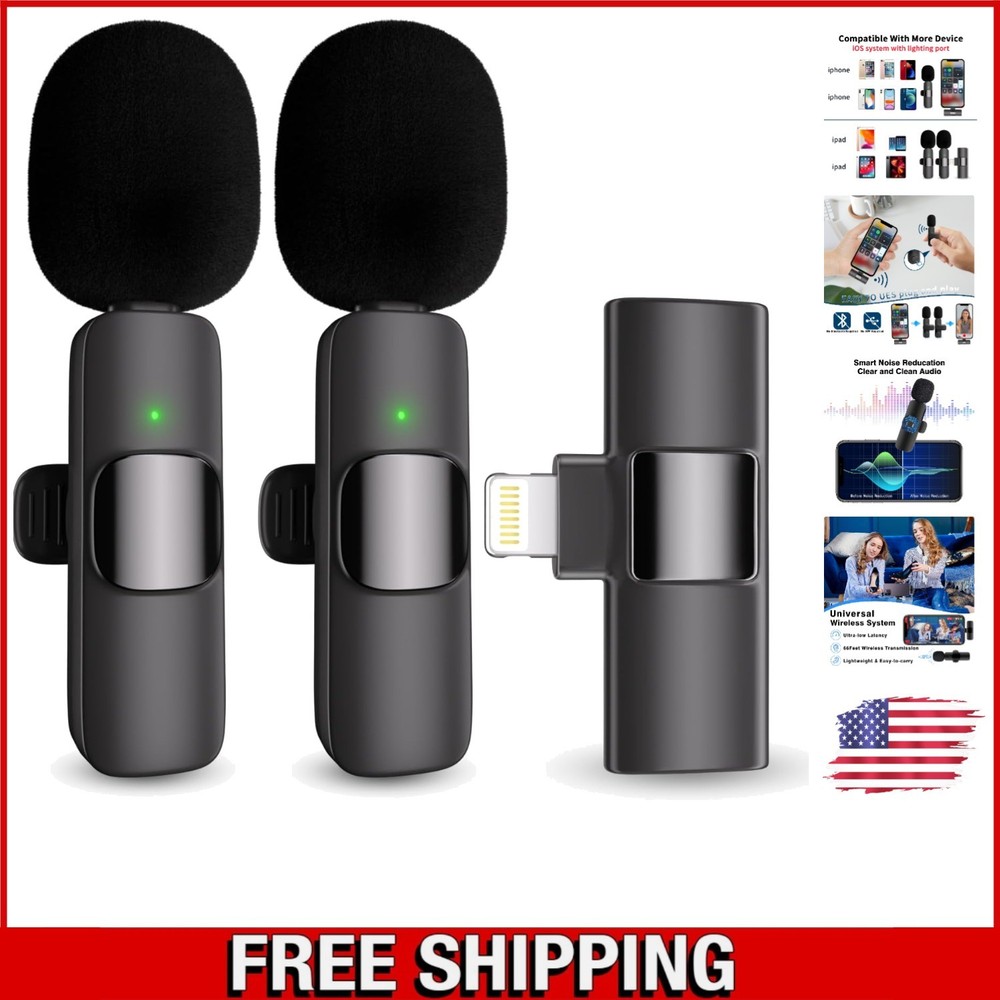 Omnidirectional Clip-On Microphone – Ideal for Vlogging and Live Streaming
