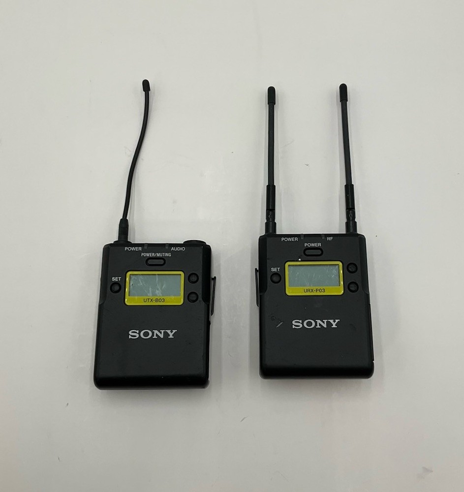 Sony UWP-D Series UTX-B03 Bodypack Transmitter & URX-P03 Portable Receiver