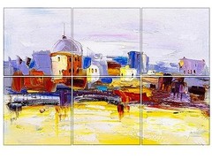 6 Pack Art Acoustic Panels Soundproof Wall Panels,72×48 inch Sound 72X48 City