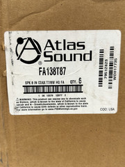 Atlas (FA138T87) 8″ Coaxial Loudspeaker with 70.7V-8W Transformer (LOT OF 6)