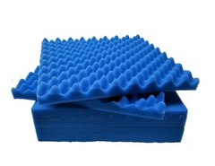 6 PK Blue Egg Crate Acoustic Foam Tile Panel Wall Tile Soundproofing 12x12x1.5
