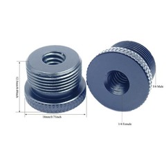 4 PCS Mic Stand Thread Screw Adapter 5/8 3/8 1/4 Inch Male Female Tripod