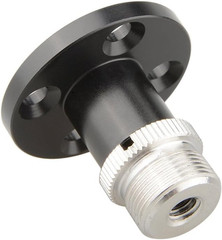 Microphone Table Mount 5/8″-27 Threaded Flange Base Aluminum Brass Screw On
