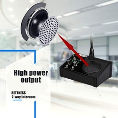 Retekess TW106 Window Intercom, Loud Speaker, Support External Microphone, Inter