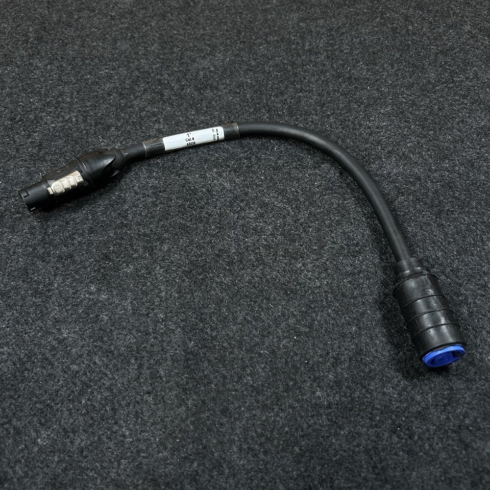 Lex A5038 Adapter Neutrik Powercon Blue Male to Powercon True1 Female cable 1 ft