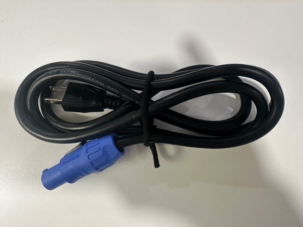 12 Powercon to Edison Cable. 6′. New