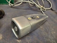 Vintage Newcomb N-30 Stainless Steel Microphone In Box. Tested And Working.
