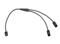 Power Y Cable One Edison Male to Fanout 2 Edsion Female Connectors 12 AWG – 3ft