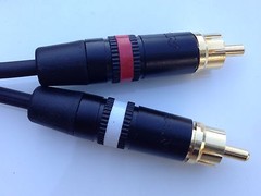 5FT Mogami with Neutrik Rean Gold Phono RCA Cable Red – White Color Code