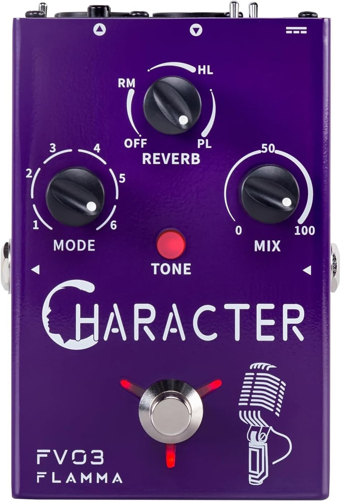FV03 Vocal Effects Pedal Voice Processor Vocal Amplifier Stompbox Voice Changing