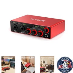 Plug-and-Play XLR Audio Interface with Zero-Latency Monitoring & Elegant Design