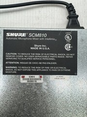 Shure SCM810 8 Channel Automatic Microphone Mixer WITH Intellimix