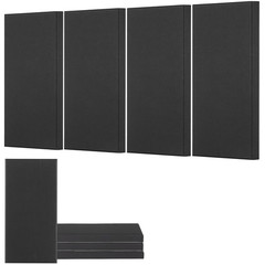 4 PCS Acoustic Panels, 2 Inch Thick 23.6 X 11.8 Inch Fiberglass Sound Absorbing
