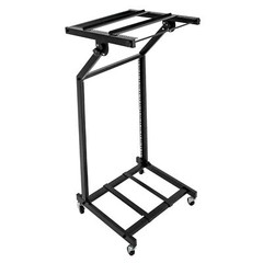 Professional Rack Mount DJ Equipment Stand Studio Mixer Case Rolling Cart TOP