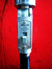 Vintage 1950’s Lafayette 99-4523 dynamic microphone Calrad Olson w stand # 1