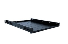 Adjustable 1U Rack Server Shelf for 19″ 4 Post Network Racks (21.5-28″ Depth)